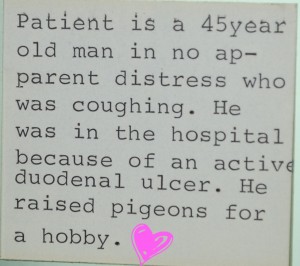 History of 45 year old man who was coughing